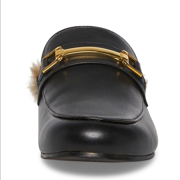 Steve Madden Ladies Faux Fur Slip On Mule - Picture 6 of 10